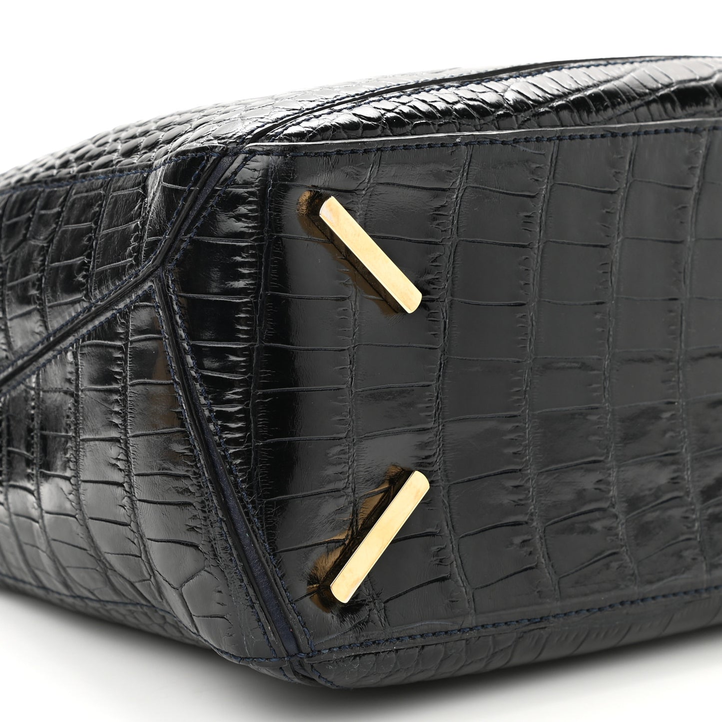 Crocodile Medium Puzzle Bag Black