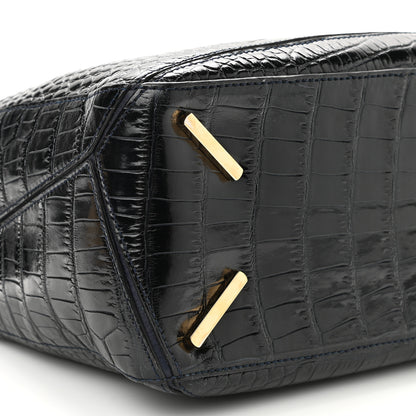 Loewe Crocodile Medium Puzzle Bag Black 8 of 9