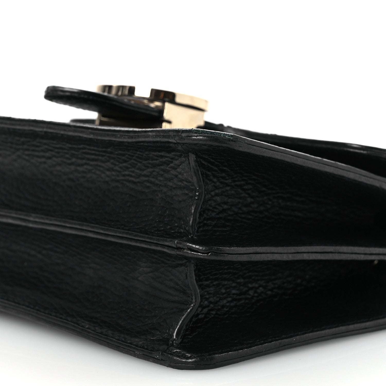 Gucci Dollar Calfskin Small Interlocking G Shoulder Bag Black 10 of 17