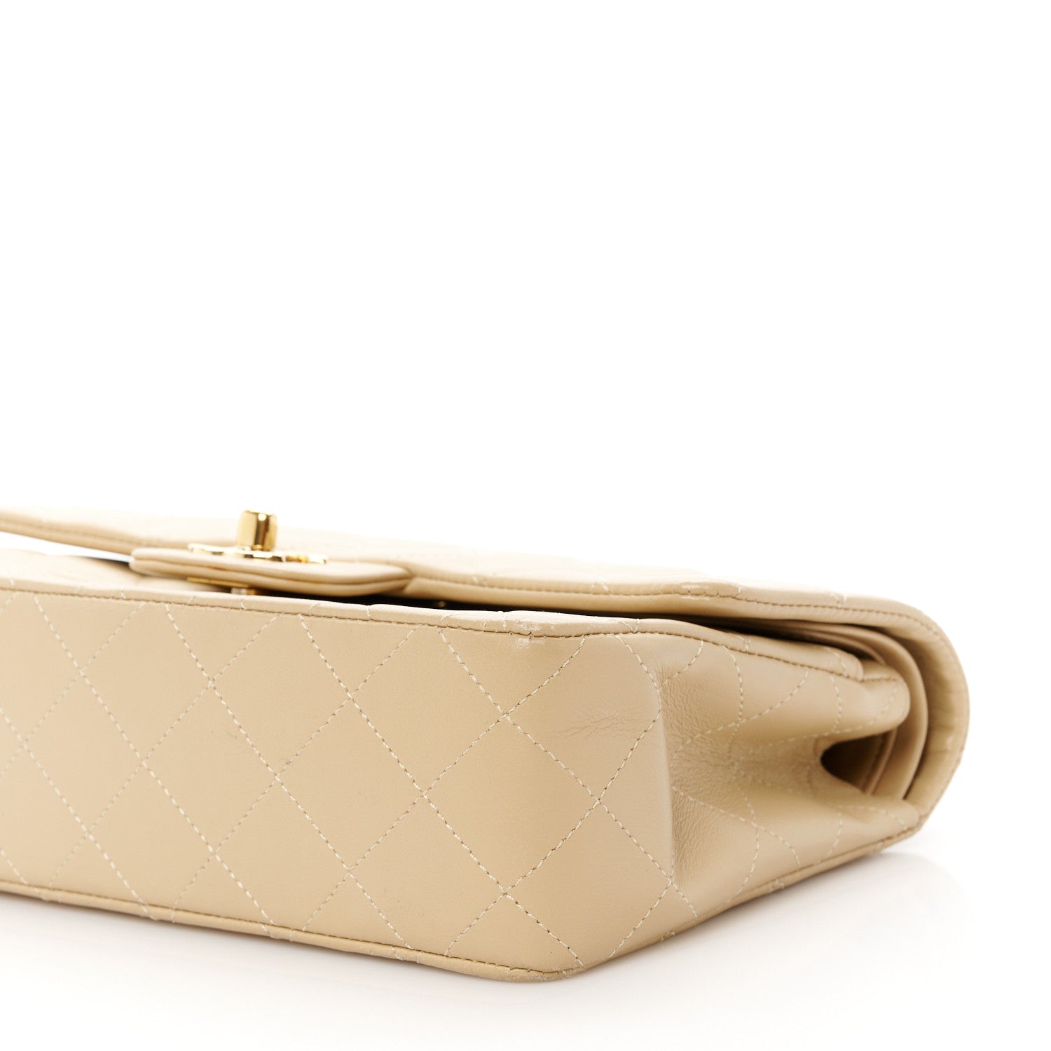 Chanel Lambskin Quilted Small Double Flap Beige 12 of 12