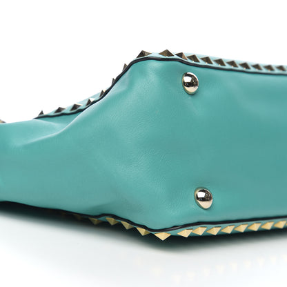 Valentino Garavani Vitello Small Rockstud Tote Colibri 7 of 8