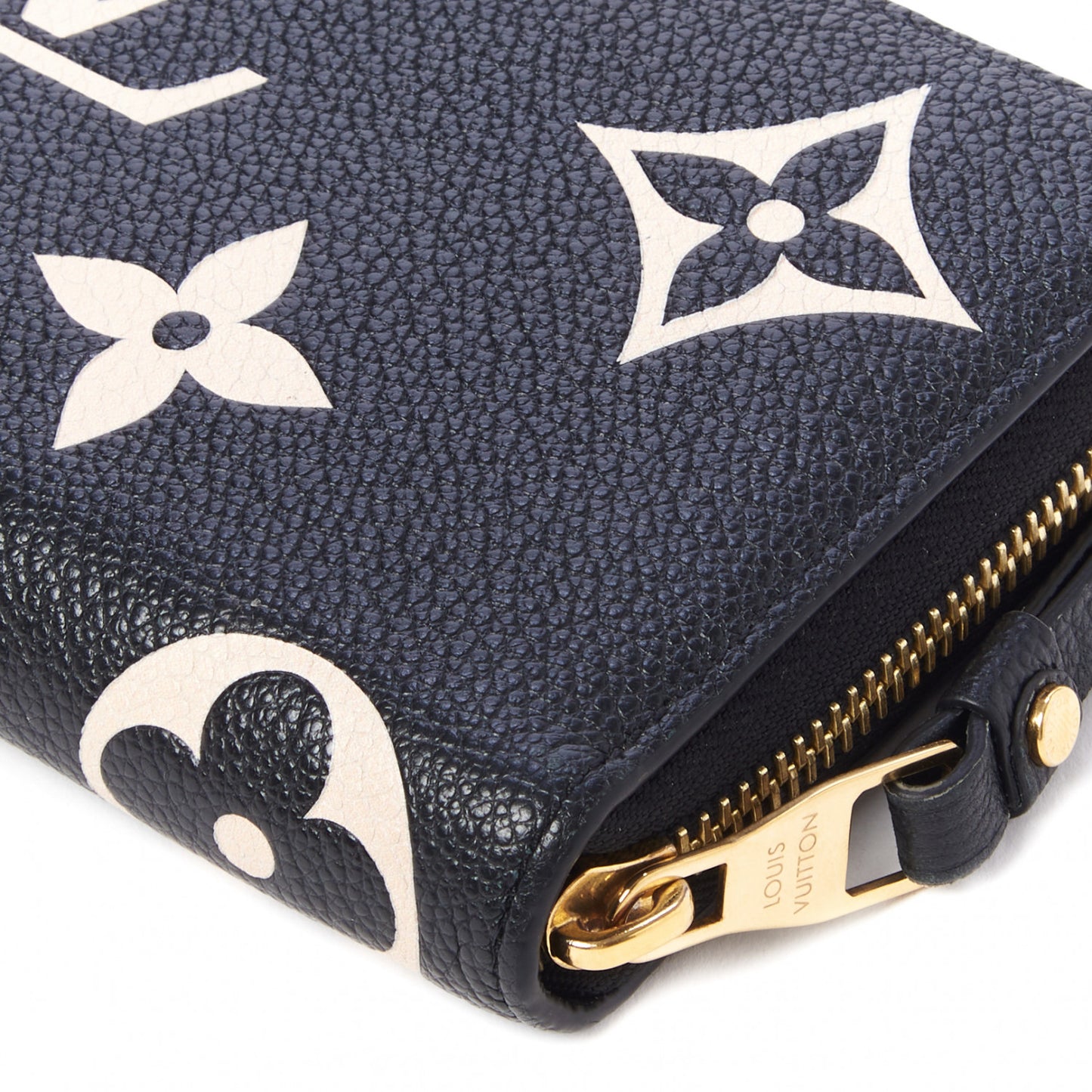 Empreinte Monogram Giant Zippy Wallet Black Beige