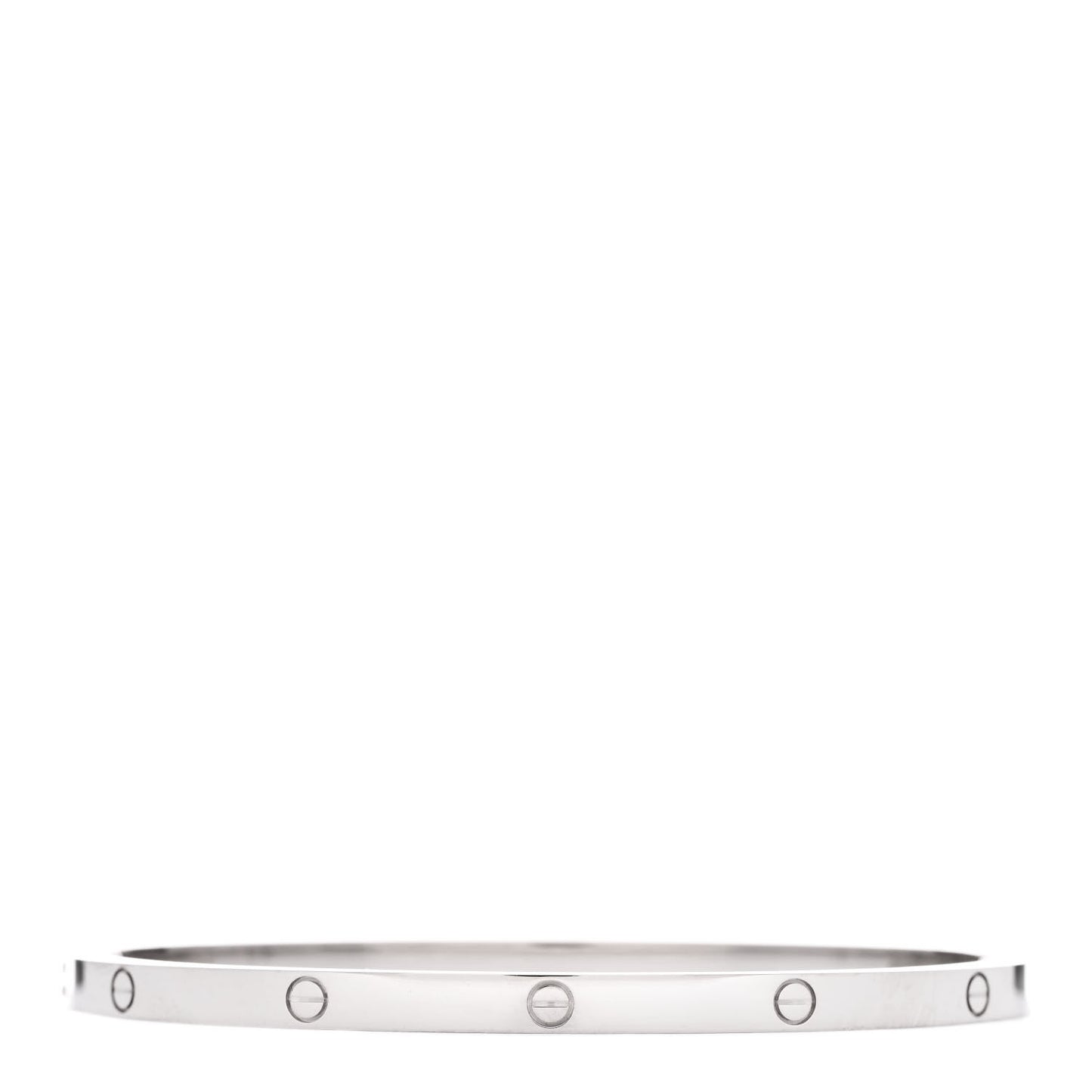 18K White Gold Small LOVE Bracelet 18