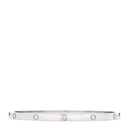 Cartier 18K White Gold Small LOVE Bracelet 18 2 of 5