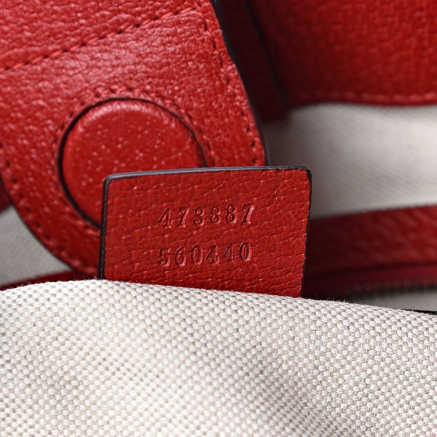 Gucci Soft GG Supreme Monogram Web Bosco Patch Small Crossbody Tote Beige Malva Hibiscus Red 7 of 10