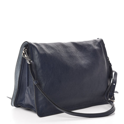 Prada Glace Calf Etiquette Flap Baltico Astrale 3 of 15
