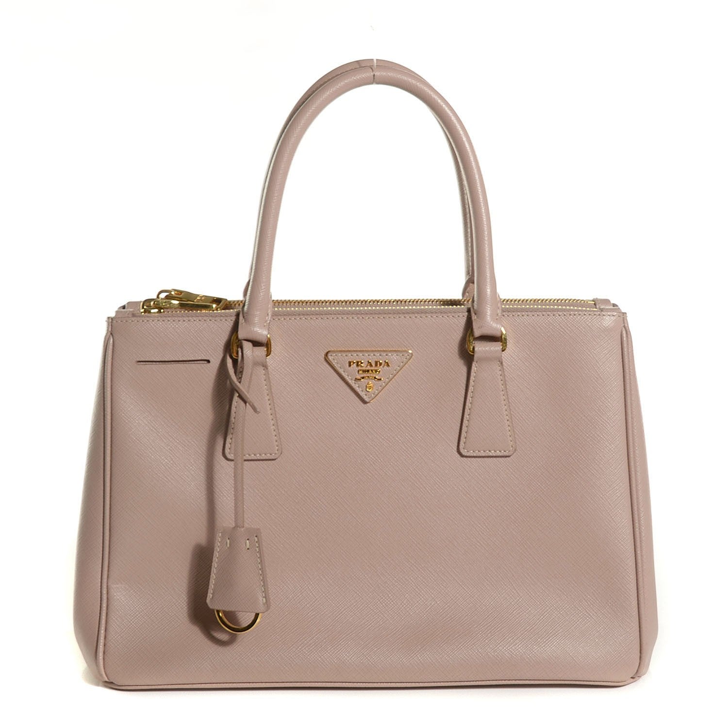 Prada Saffiano Lux Small Double Zip Tote Cammeo 1 of 10