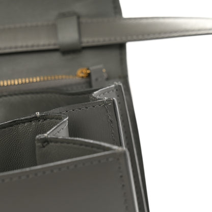 Celine Box Calfskin Medium Classic Box Flap Bag Zinc 12 of 15