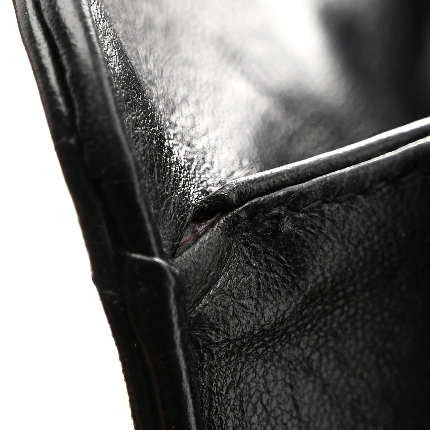 Lambskin Quilted Small Single Flap Black