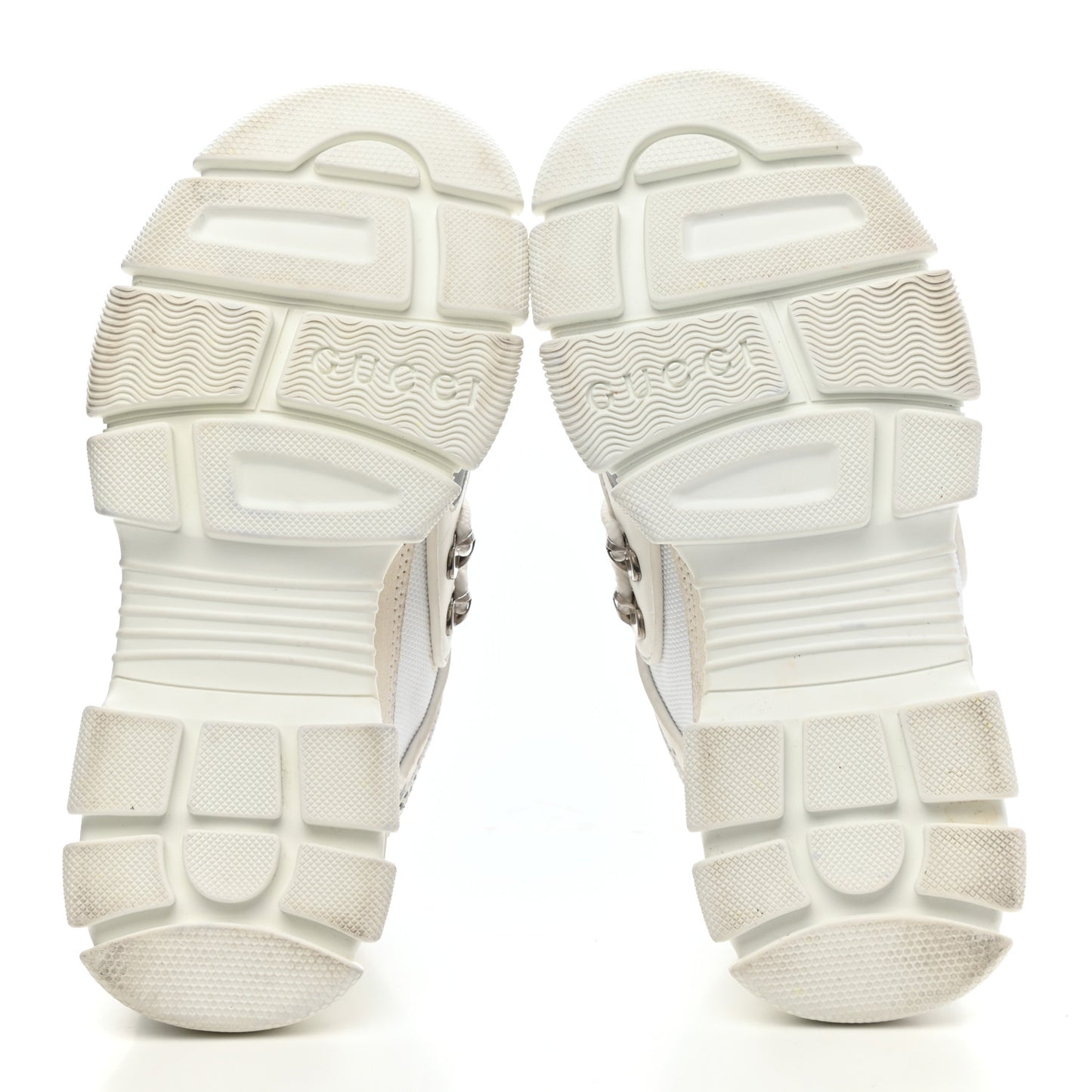 X SEGA Mesh Calfskin Suede Womens Flashtrek Sneakers 35 Great White