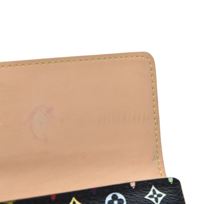 Louis Vuitton Monogram Multicolor Sarah Wallet Black 8 of 8