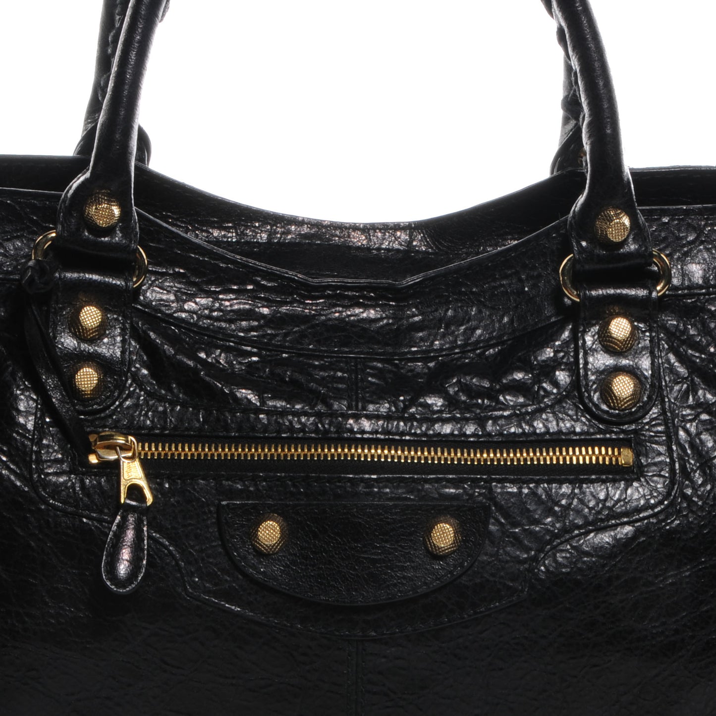 Agneau Giant 12 Gold Hardware Part Time Black