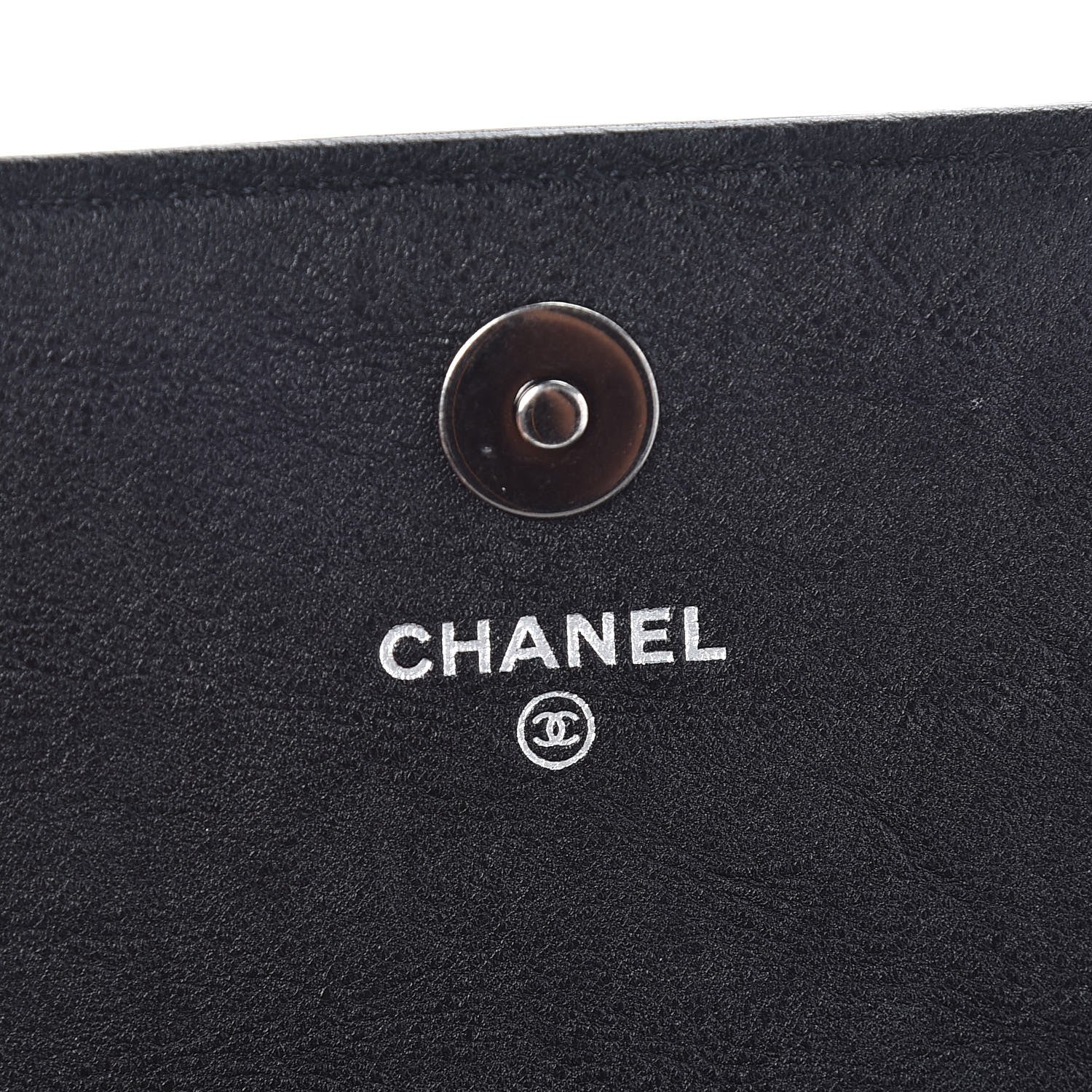 Chanel Calfskin Quilted Chain Around Boy Wallet On Removable Chain WOC Black 6 of 10