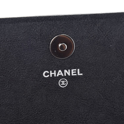 Chanel Calfskin Quilted Chain Around Boy Wallet On Removable Chain WOC Black 6 of 10