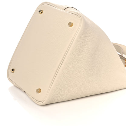 Hermes Taurillon Clemence Picotin Lock 22 MM Craie 9 of 10