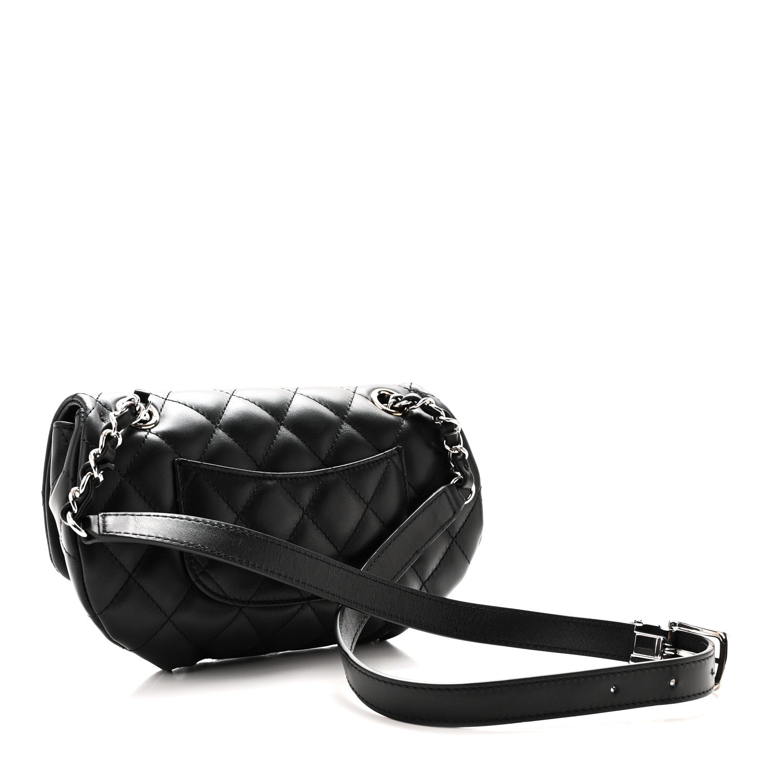 Chanel Calfskin Quilted CC Uniform Flap Belt Bag Black 3 of 10