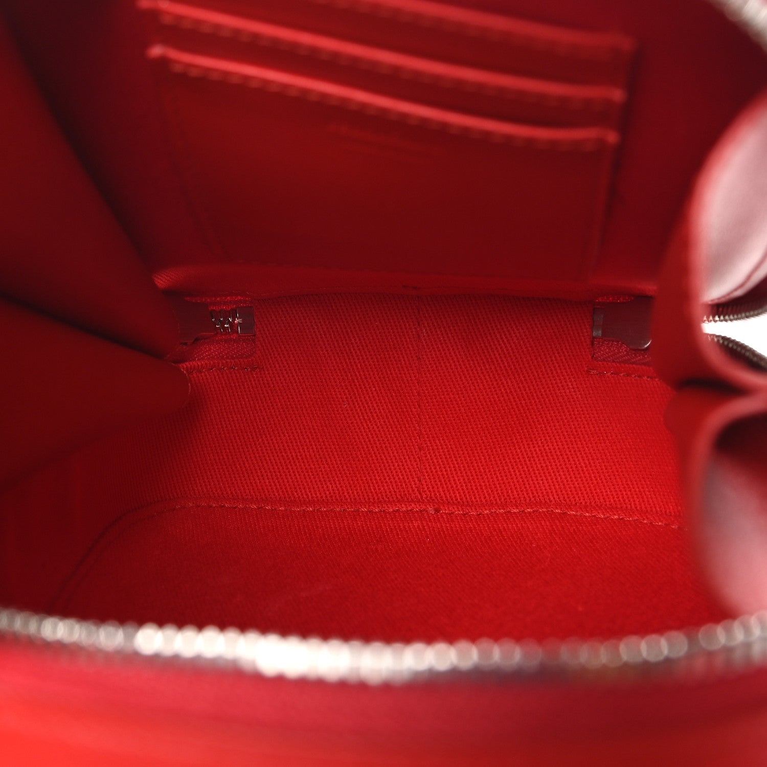 Salvatore Ferragamo Calfskin Logo Embossed Crossbody Bag Flame Red 5 of 8