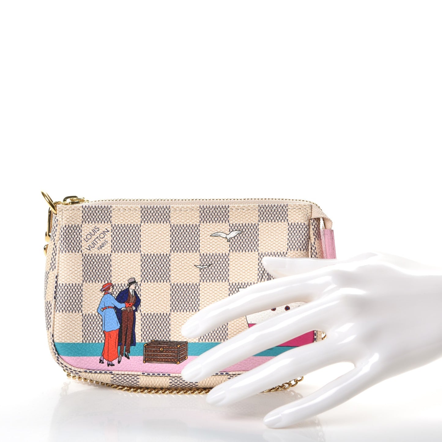 Damier Azur 2016 Christmas Animation Mini Pochette Accessories