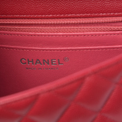 Chanel Caviar Quilted Mini Rectangular Flap Red 7 of 11