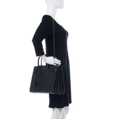 Saint Laurent Calfskin Small Sac De Jour Black 3 of 12