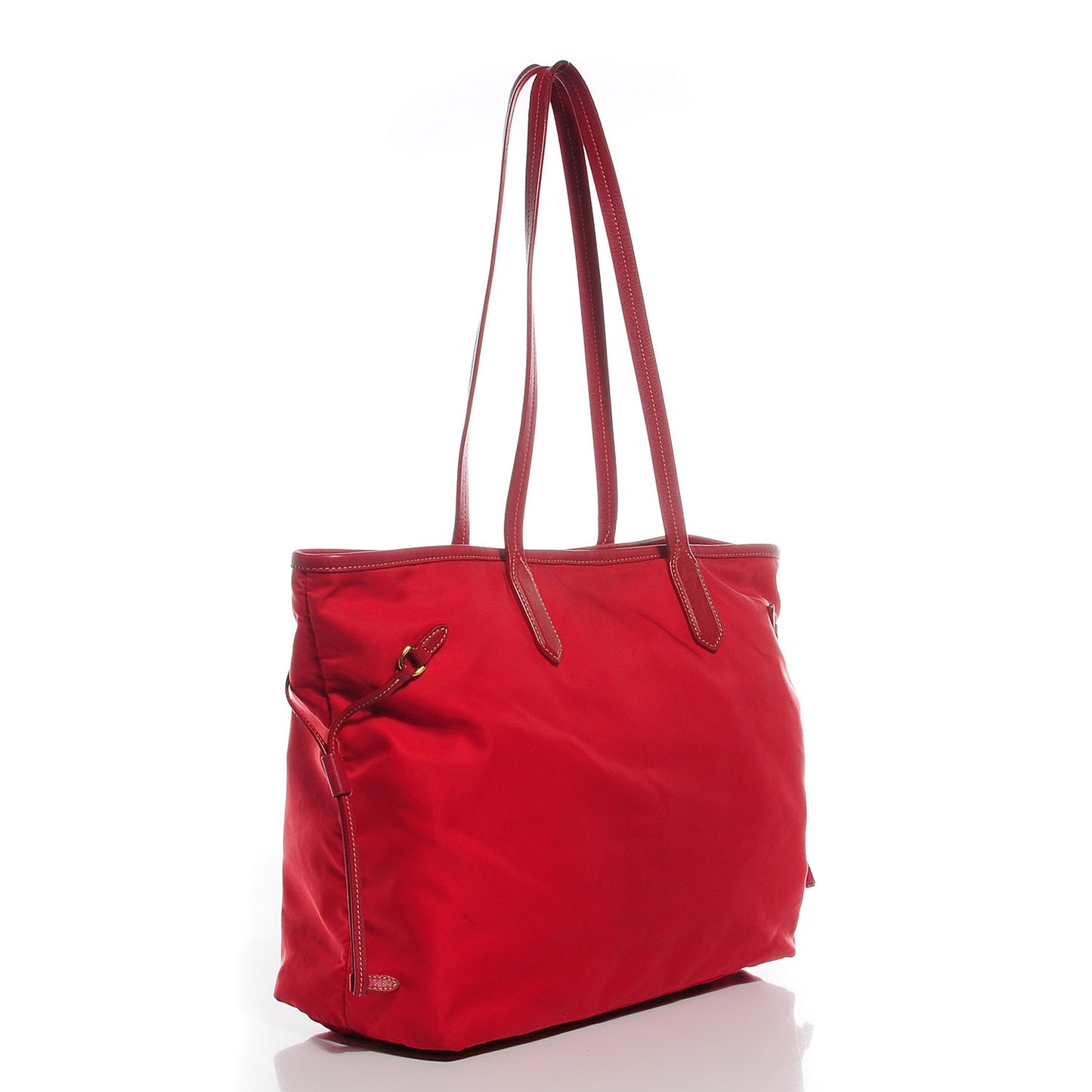 Tessuto Saffiano Tote Rosso