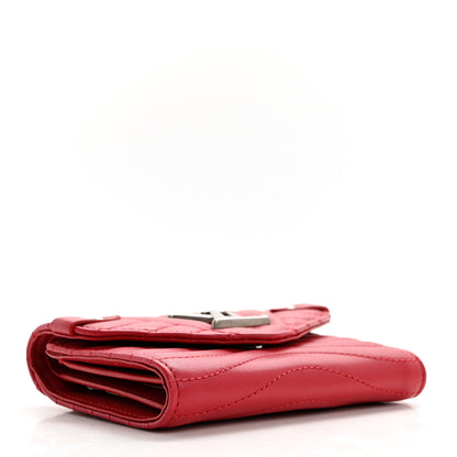 Louis Vuitton Calfskin New Wave Compact Wallet Rouge 4 of 7