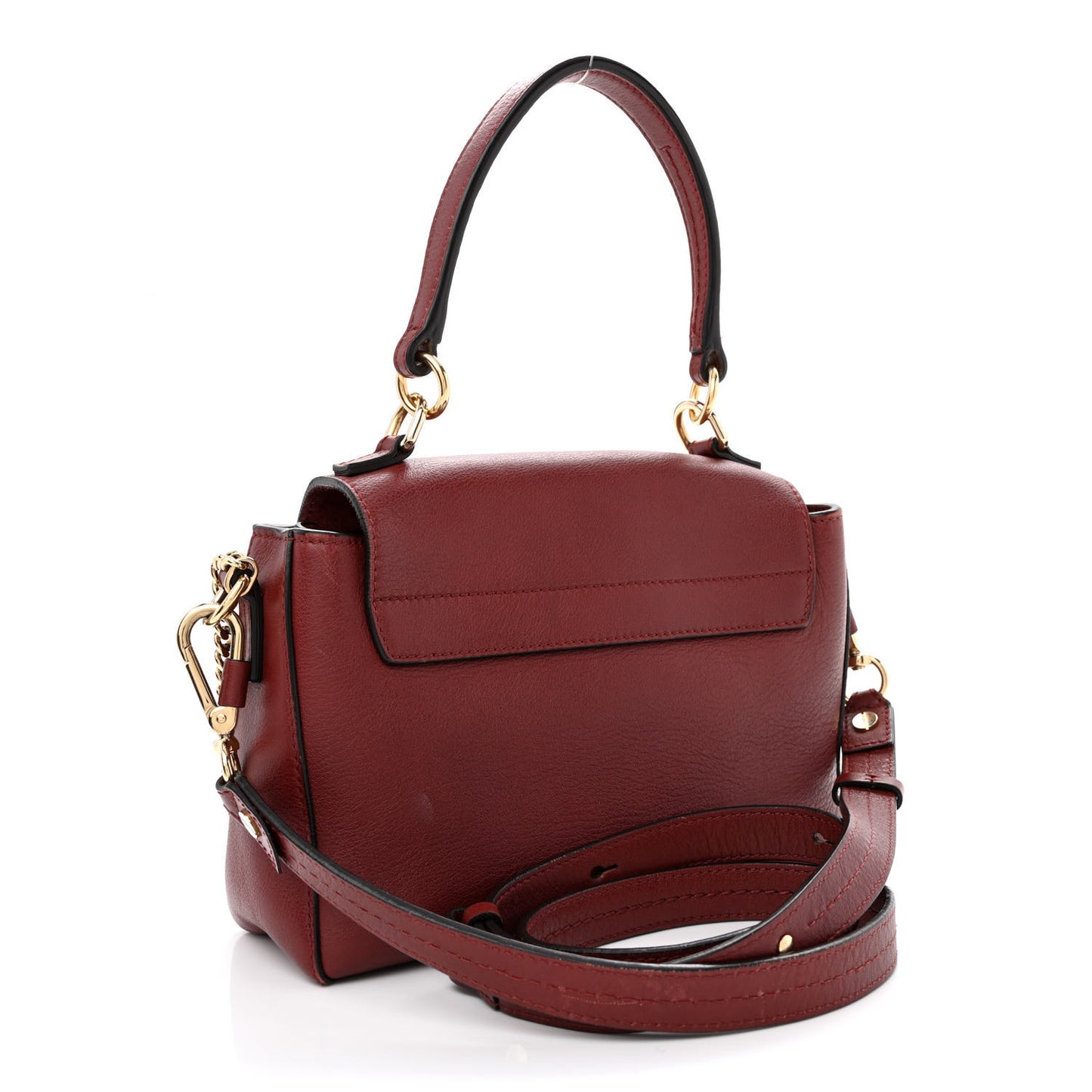 Calfskin Mini Faye Day Shoulder Bag Sienna Red