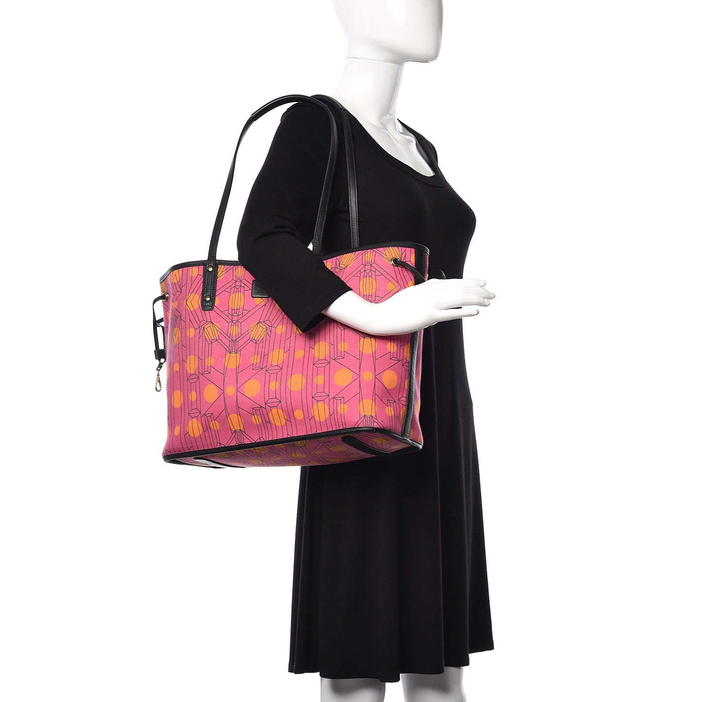 Visetos Medium Project Reversible Shopper Tote Cognac