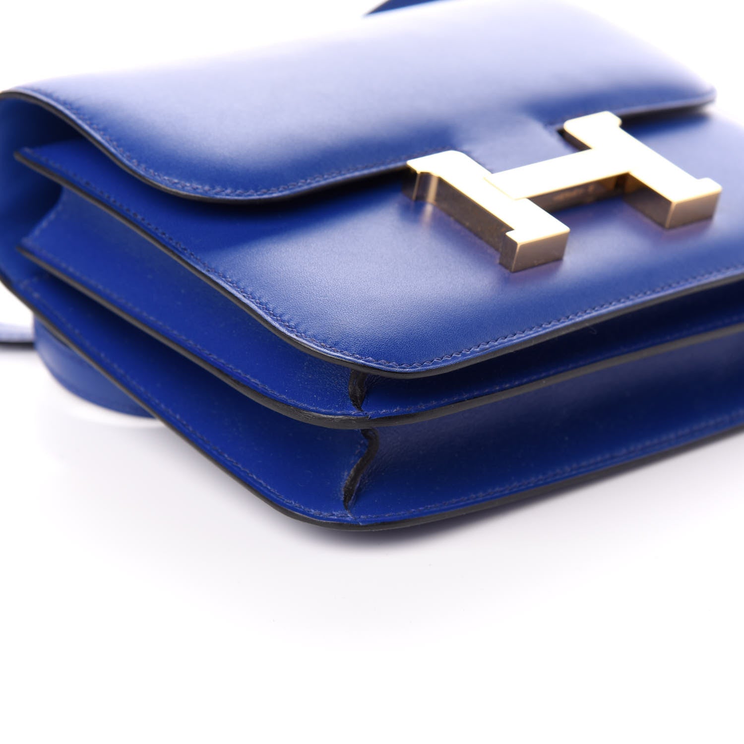 Hermes Tadelakt Constance 18 Bleu Electrique 10 of 12