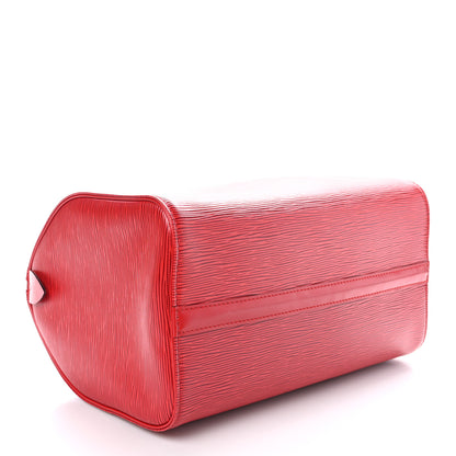 Louis Vuitton Epi Speedy 30 Castillan Red 4 of 13