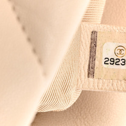 Chanel Goatskin Quilted Medium Chanel 19 Flap Light Beige 6 of 11