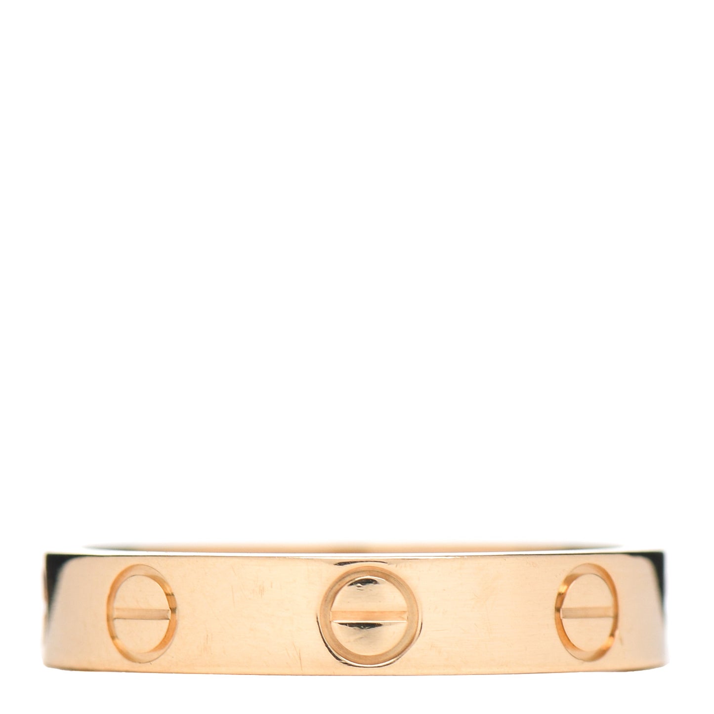 18K Yellow Gold 3.5mm LOVE Wedding Band Ring 52 6
