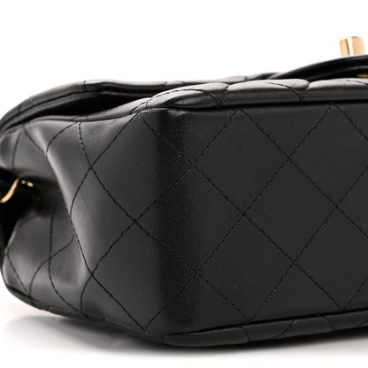 Chanel Lambskin Quilted Mini Rectangular Flap Black 9 of 12