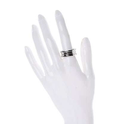 Bulgari 18K White Gold B.Zero1 Three-Band Ring 56 7.5 2 of 4