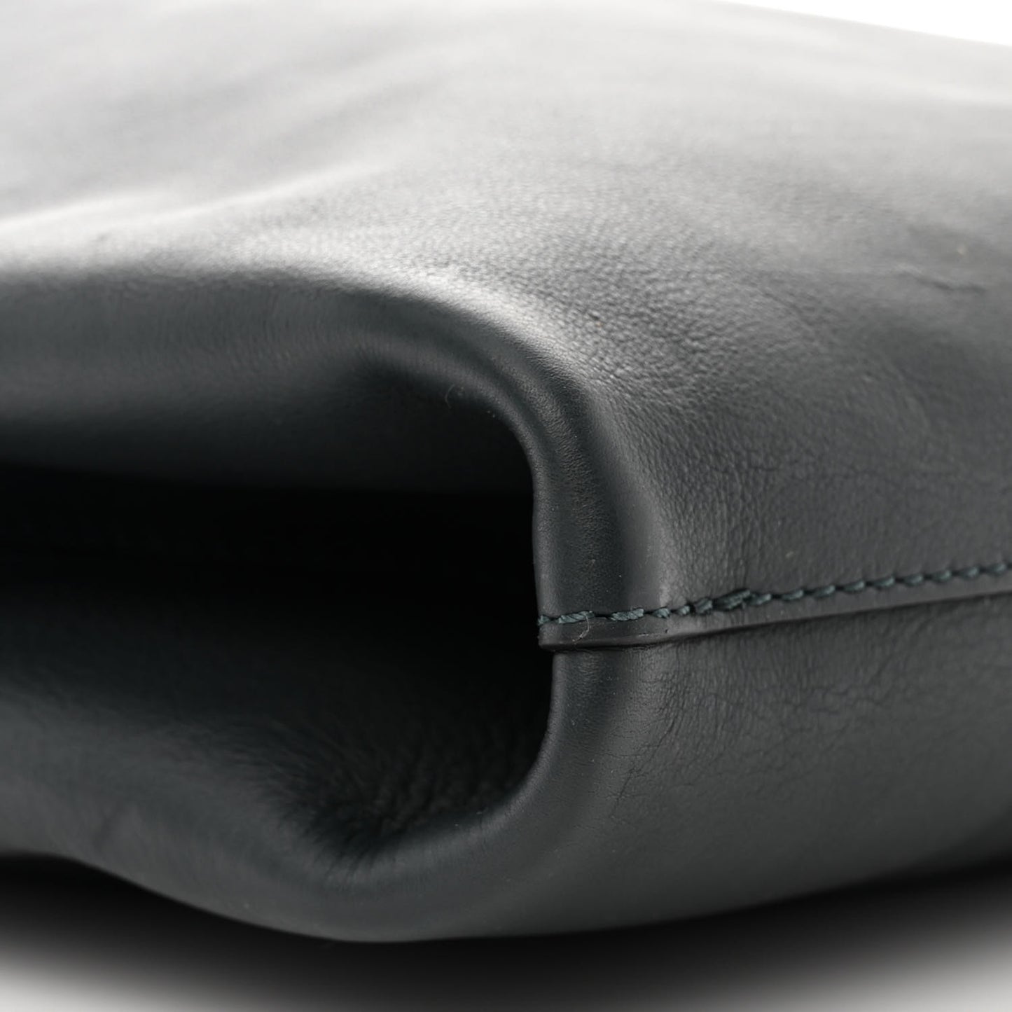 Calfskin Medium Grommet Hobo Dark Emerald