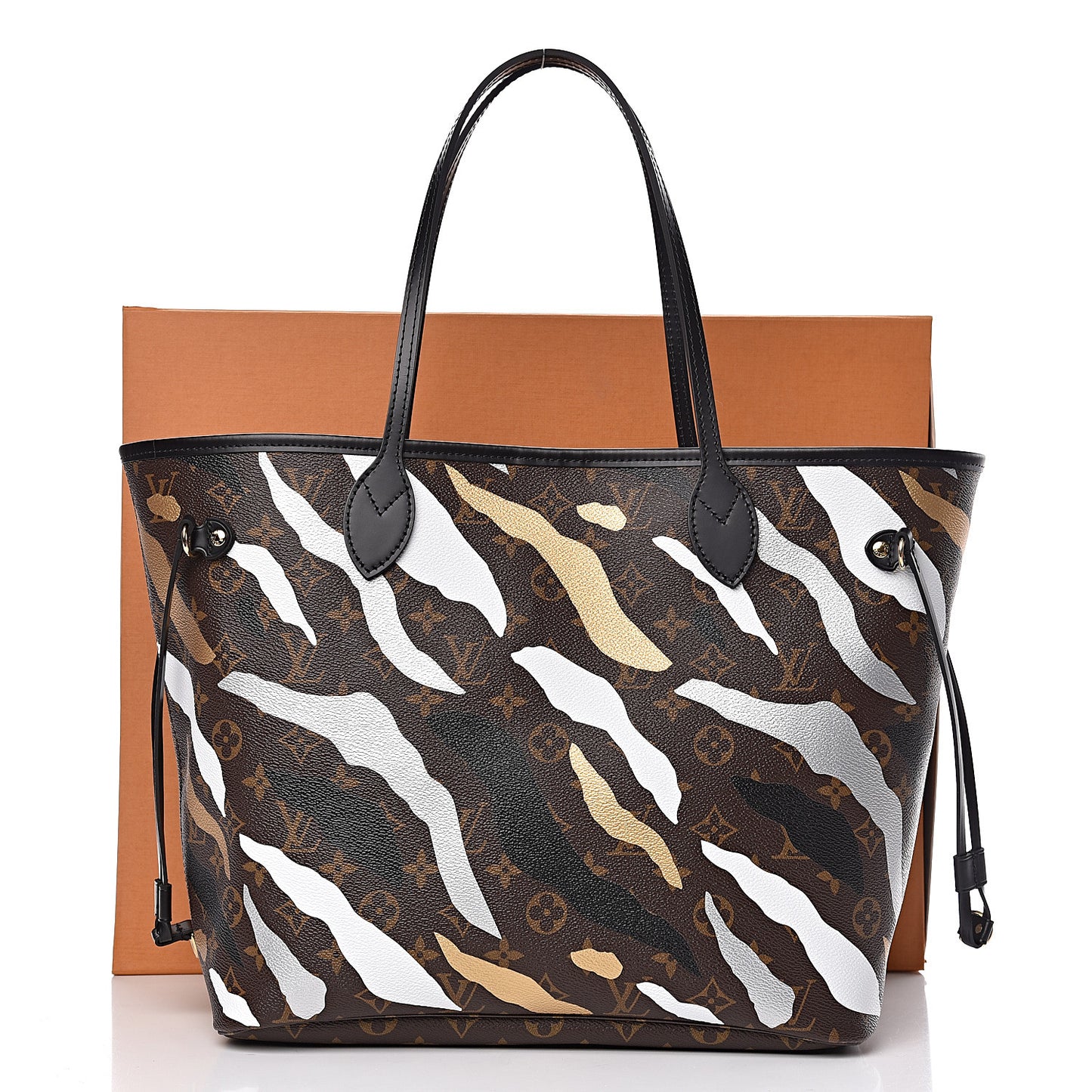 X LOL Monogram Neverfull MM Gold Silver