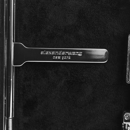 Alexander Wang Crystal Credit Card Wangloc Minaudiere Clutch  Silver 6 of 11