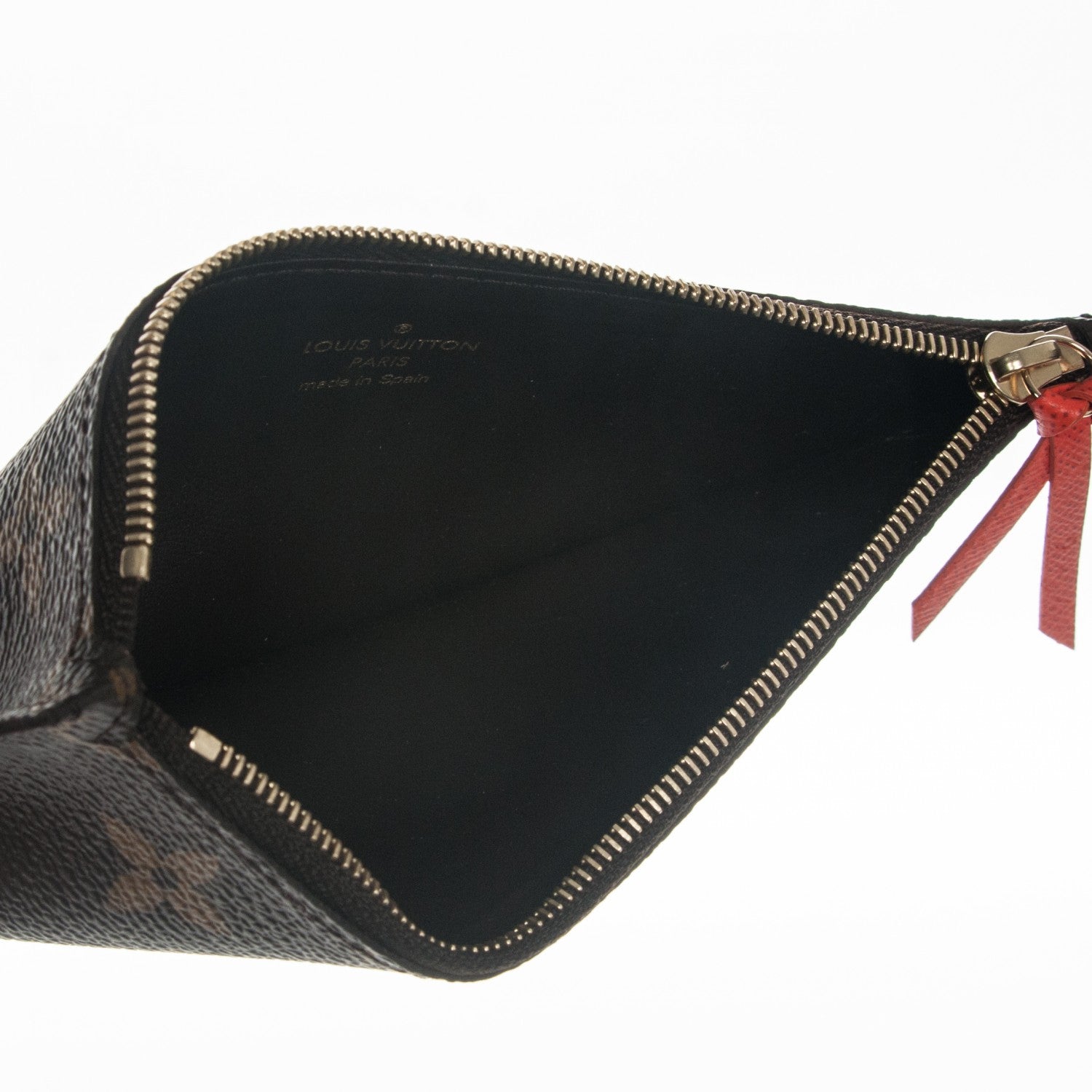 Louis Vuitton Monogram Felicie Chain Wallet Zippered Insert 5 of 6