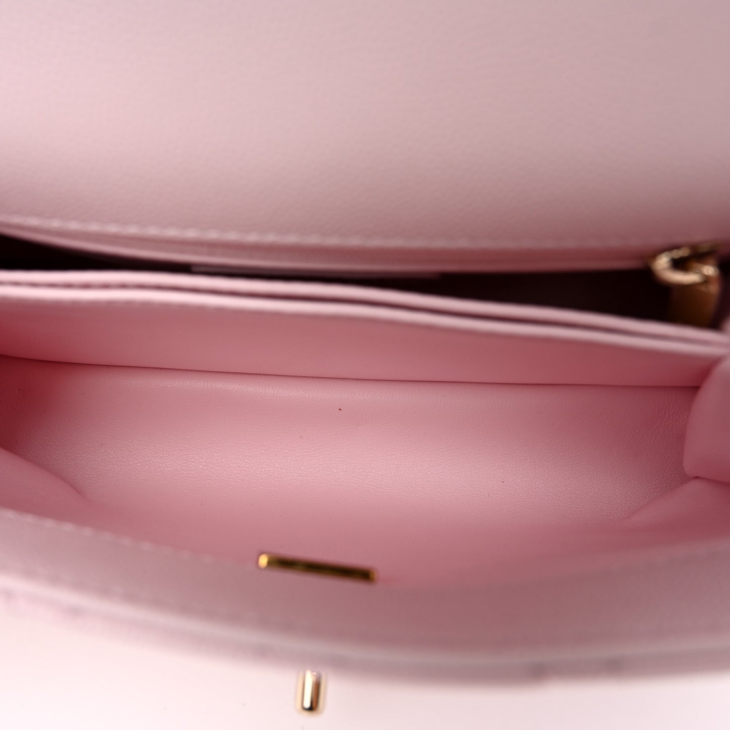 Caviar Quilted Mini Coco Handle Flap Light Pink