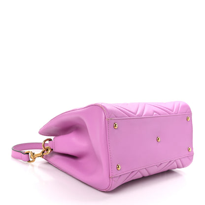 Gucci Calfskin Matelasse Small GG Marmont Tote Candy Mousse 4 of 12