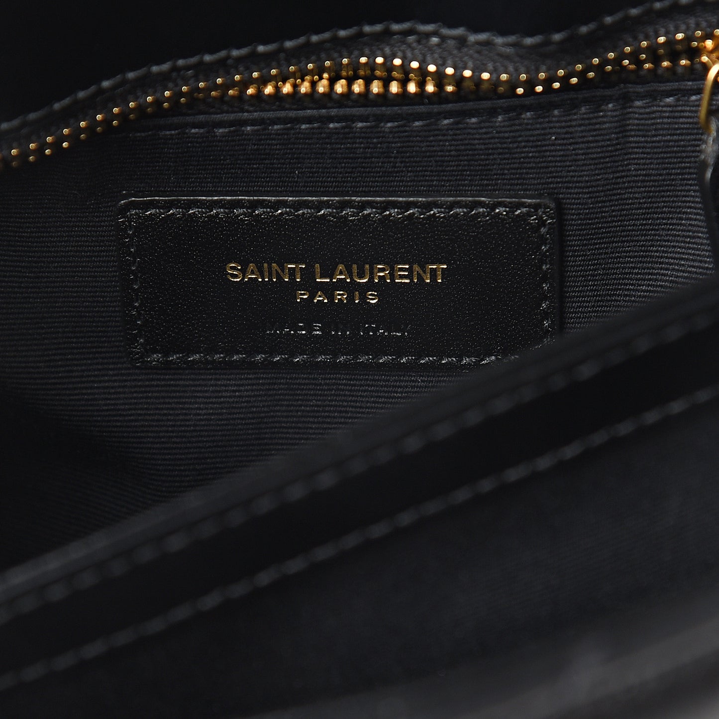 Calfskin Y Quilted Monogram Toy Loulou Crossbody Bag Black