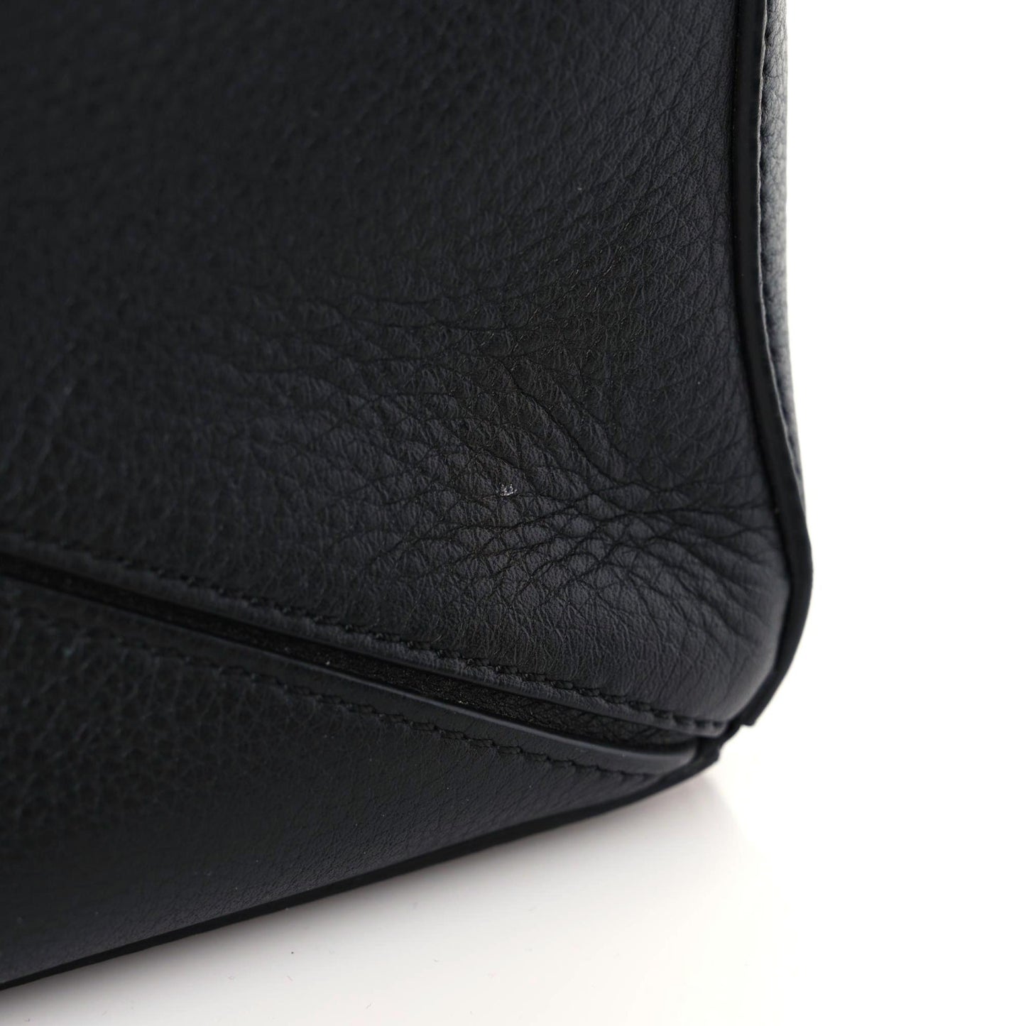 Calfskin Small Puzzle Bag Black