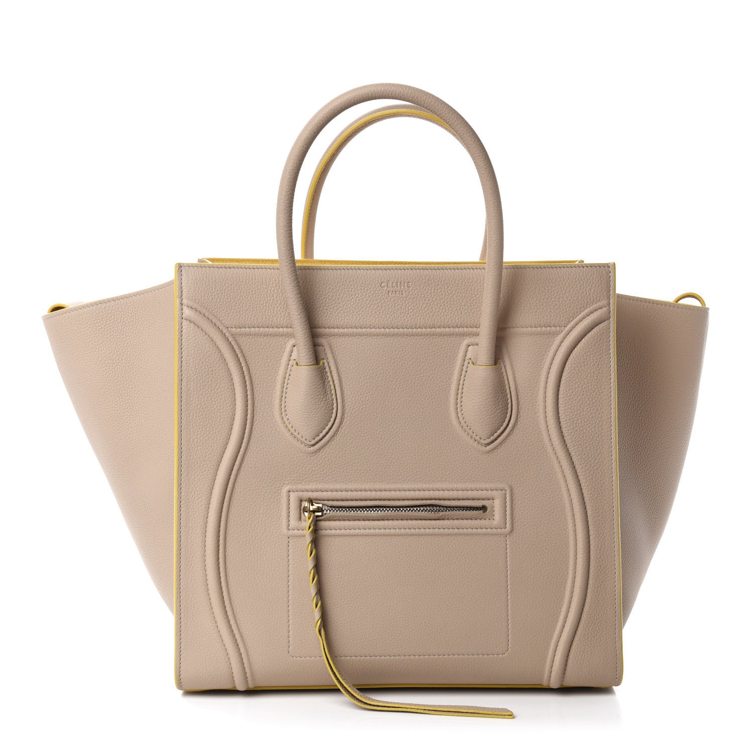 Celine Grained Calfskin Medium Phantom Luggage Powder 1 of 9