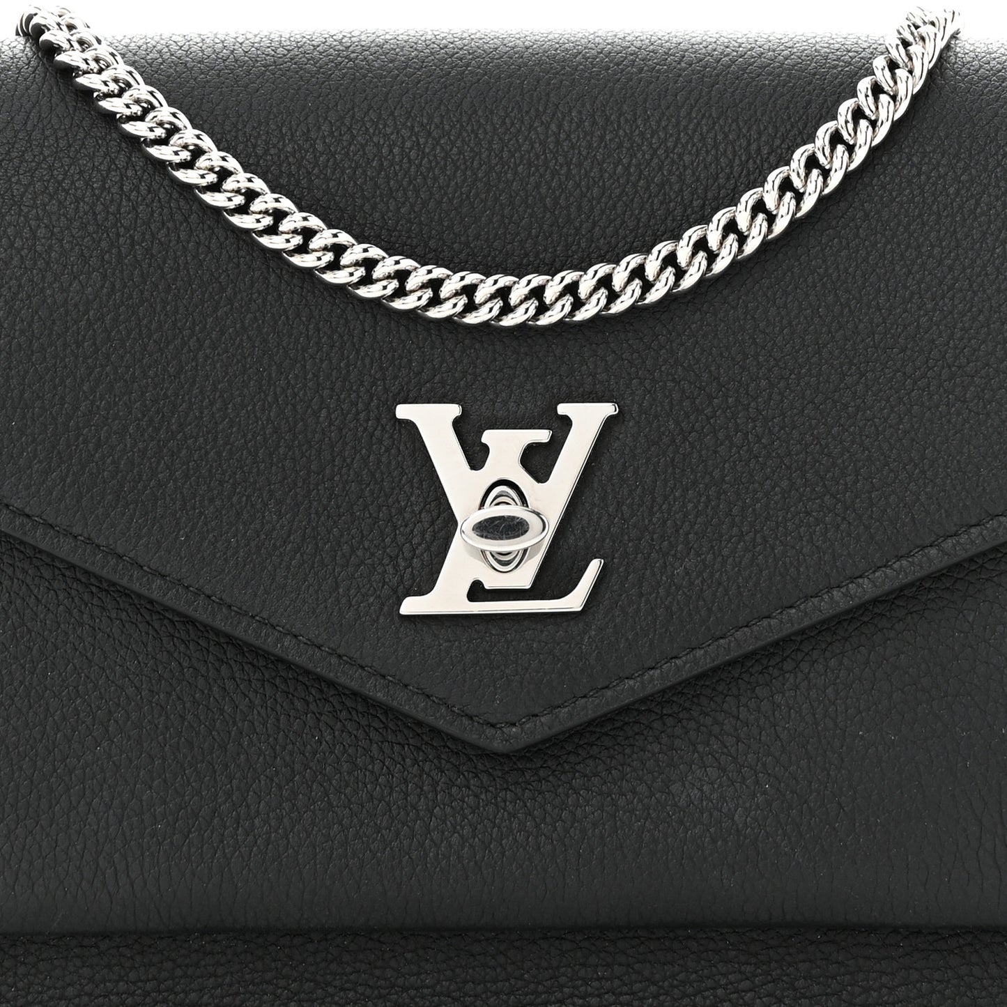 Soft Calfskin My Lockme Chain Pochette Black