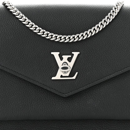 Louis Vuitton Soft Calfskin My Lockme Chain Pochette Black 7 of 9