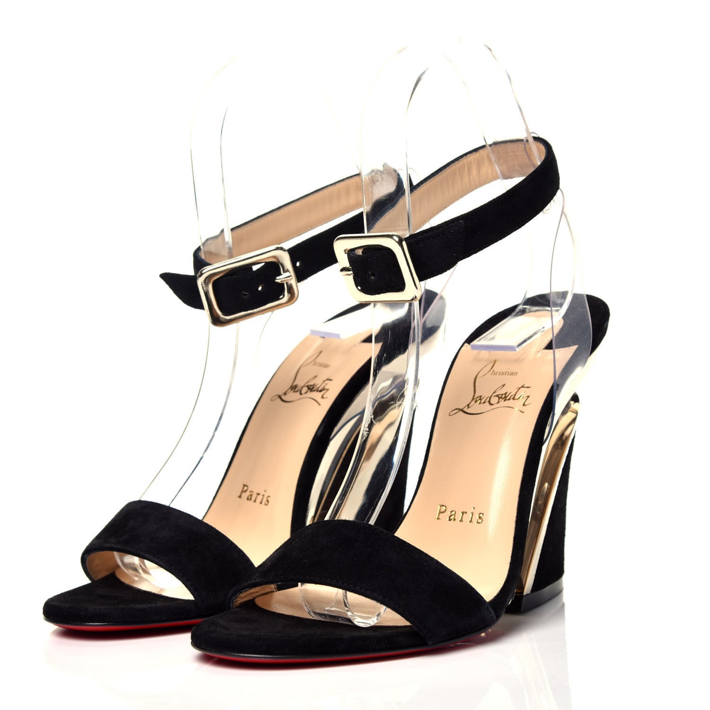 Veau Velours PVC Levitallo 100 Sandals 36 Black
