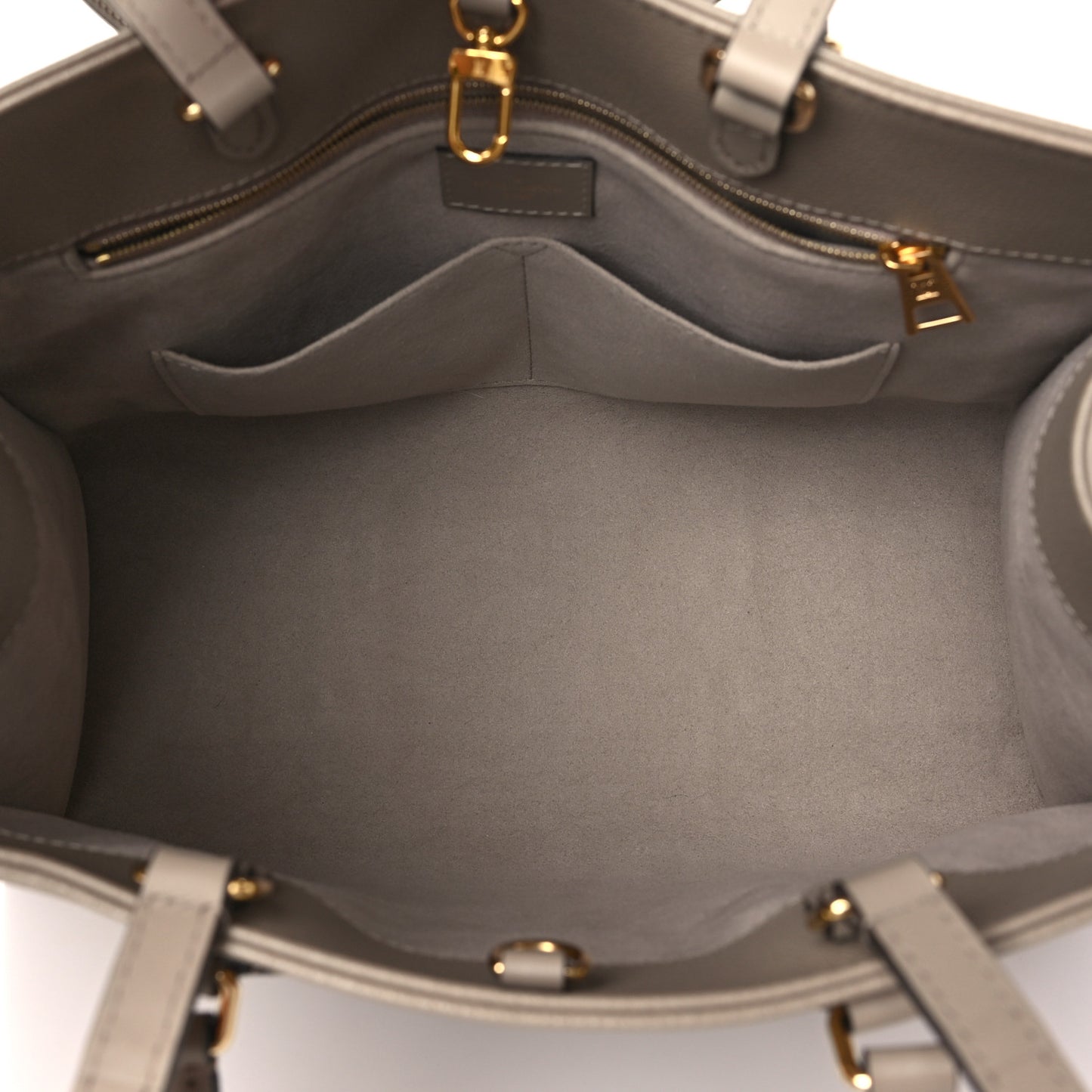 LOUIS VUITTON Empreinte Monogram Giant Onthego MM Tourterelle