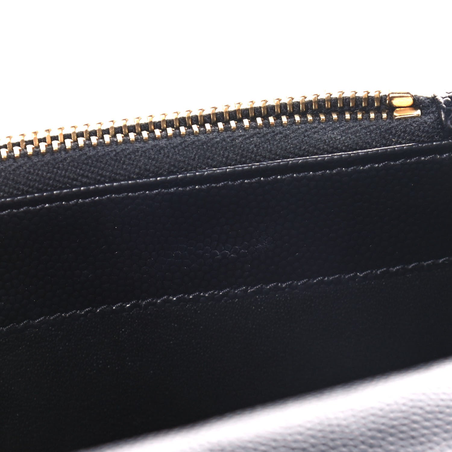 Saint Laurent Grain De Poudre Matelasse Chevron Monogram Envelope Chain Wallet Black 10 of 14