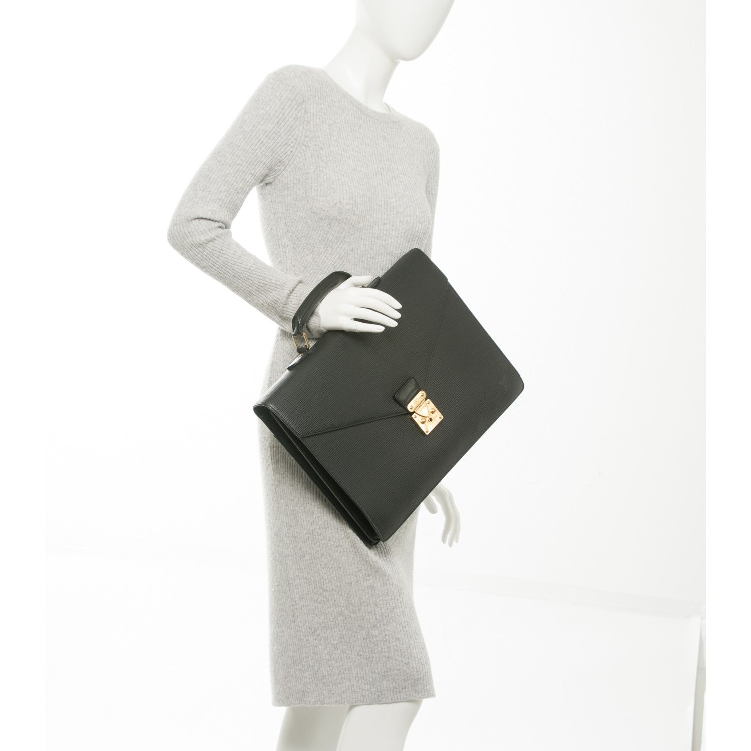 Louis Vuitton Epi Serviette Conseiller Briefcase Black 4 of 6