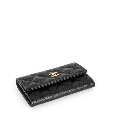 Chanel Caviar Quilted Flap Card Holder Black 4 of 8